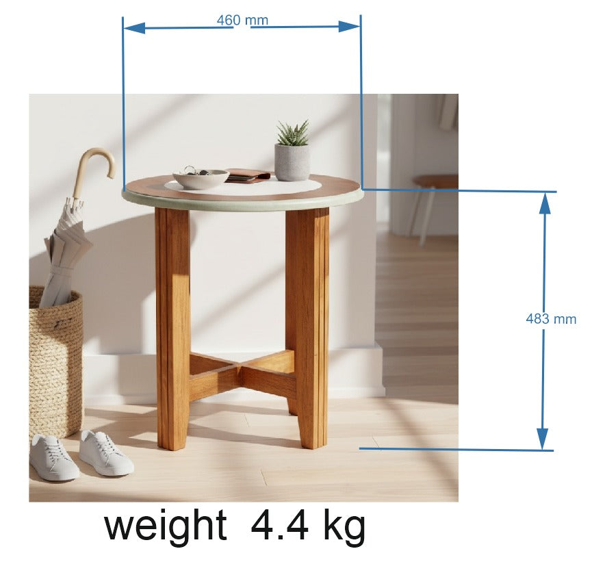 Wooden Round Side Table