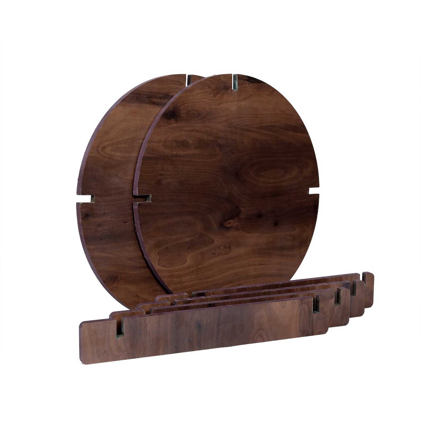 Assembled Wooden Round Table
