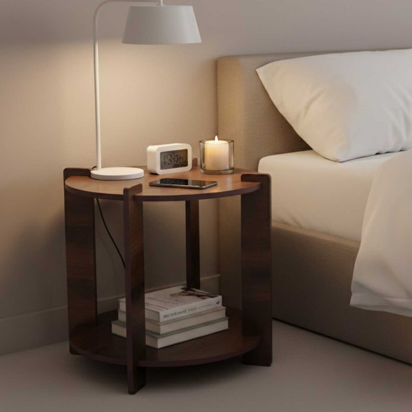 Assembled Wooden Round Table