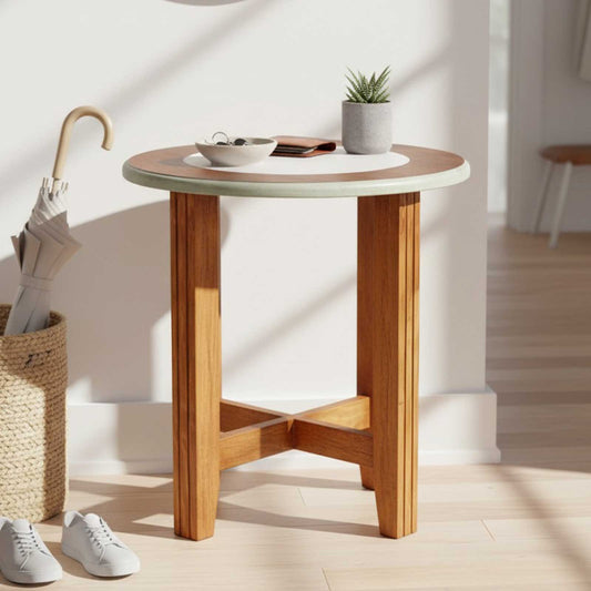 Wooden Round Side Table