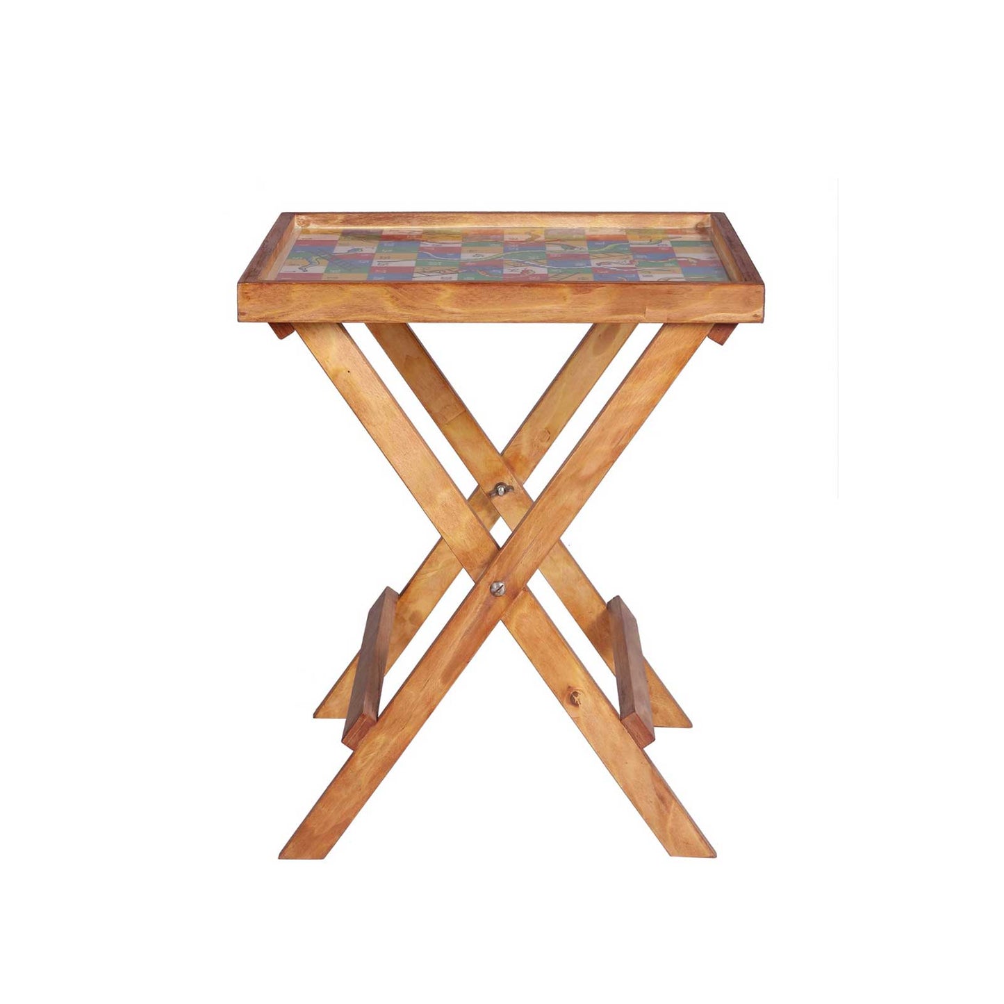 Premium Wooden Folding Snake & Ladder Table