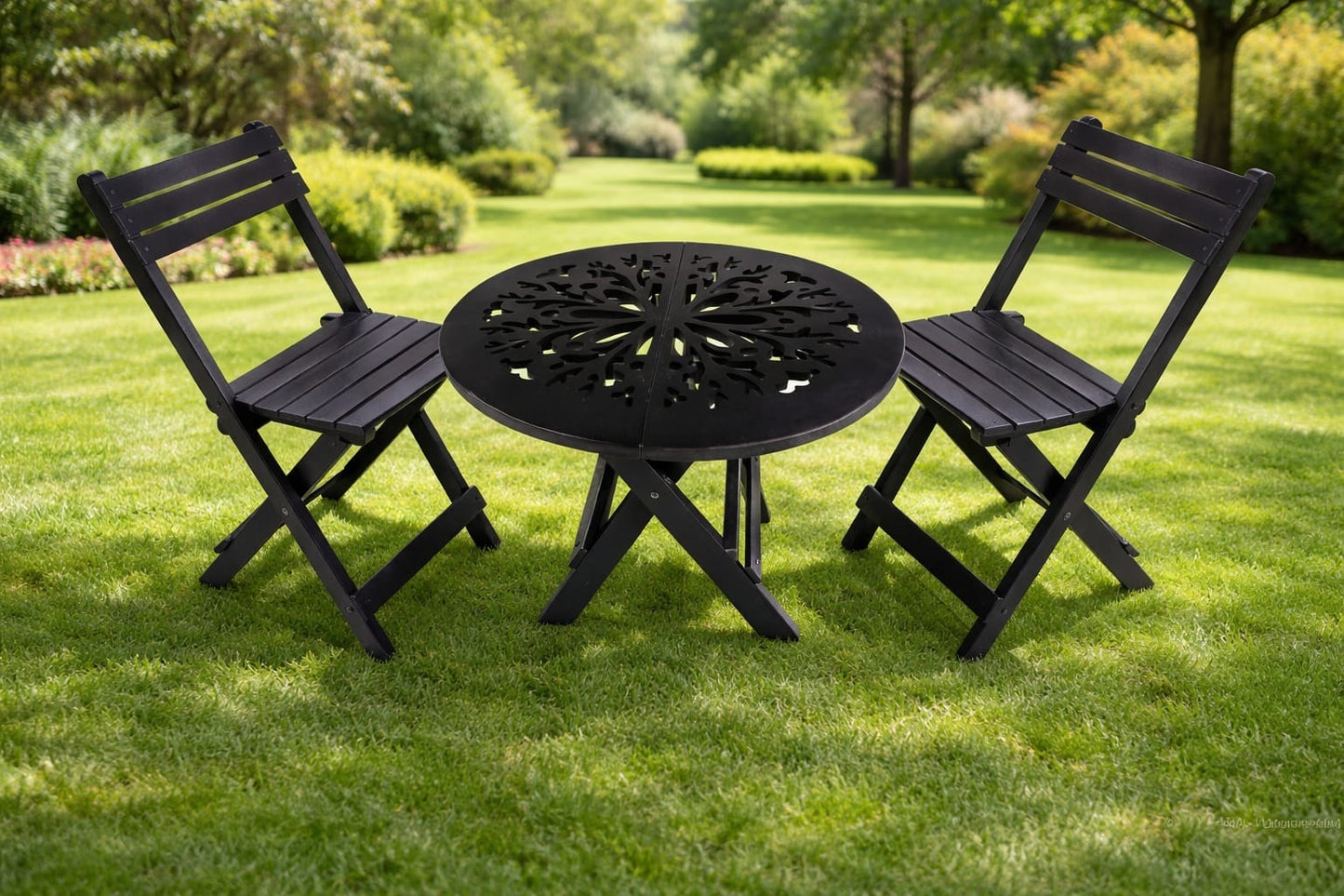 Solid Wood 2 Seater Patio Set