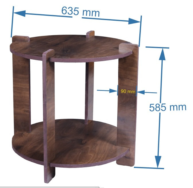 Assembled Wooden Round Table