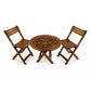 Solid Wood 2 Seater Patio Set