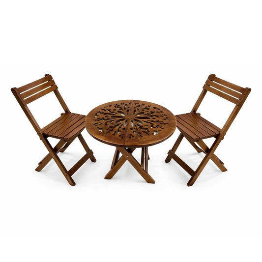 Solid Wood 2 Seater Patio Set