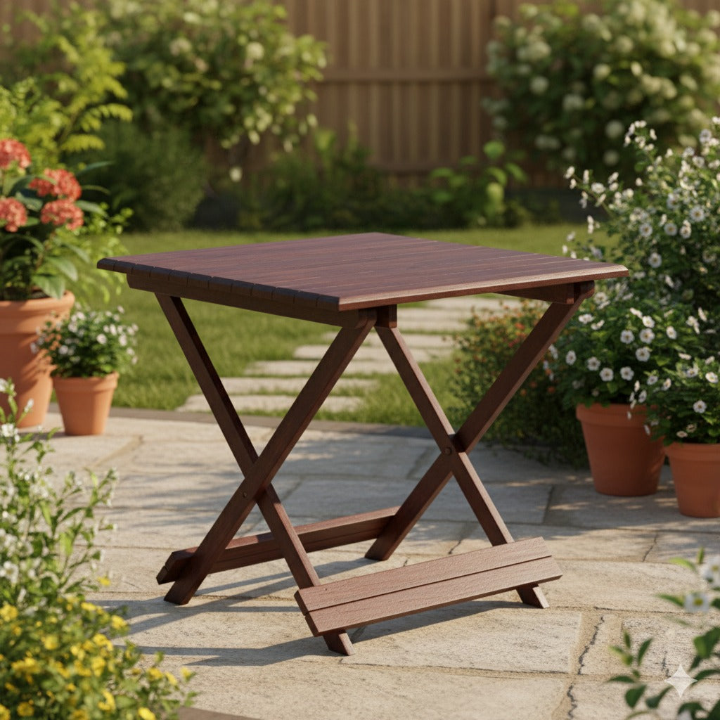 Wooden Square Multipurpose Portable Table