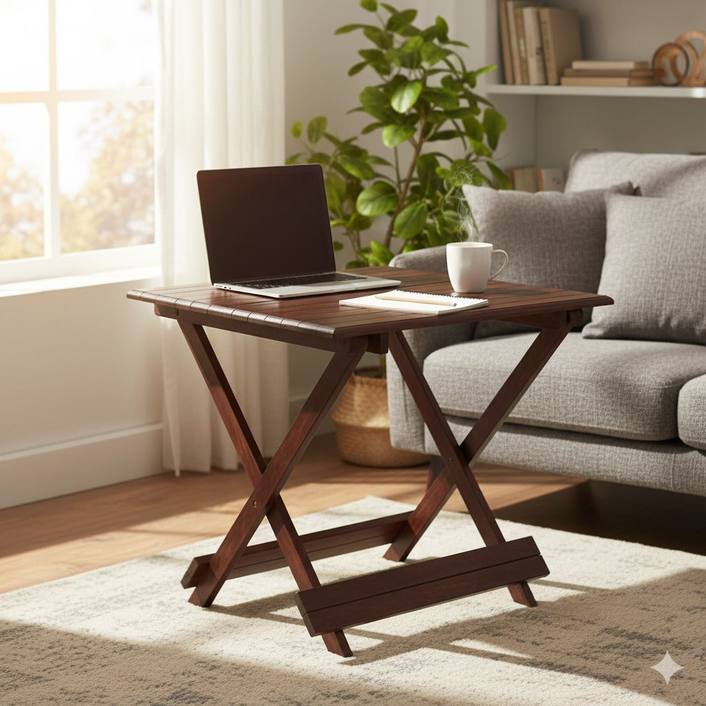 Wooden Square Multipurpose Portable Table